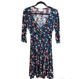 Leota Noleena Knit Print Dress Size Small